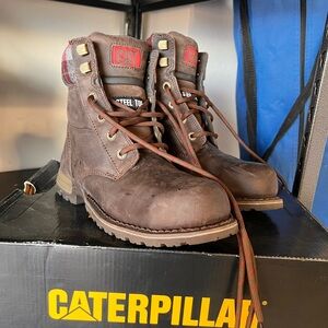 Caterpillar Brown Combat & Moto Boots